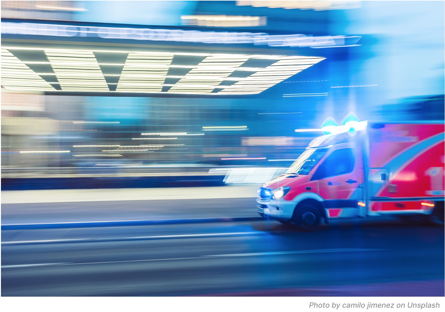 Speeding ambulance Speeding ambulance