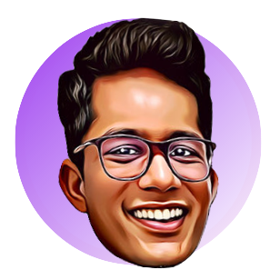 Caricature of the author - Kavith